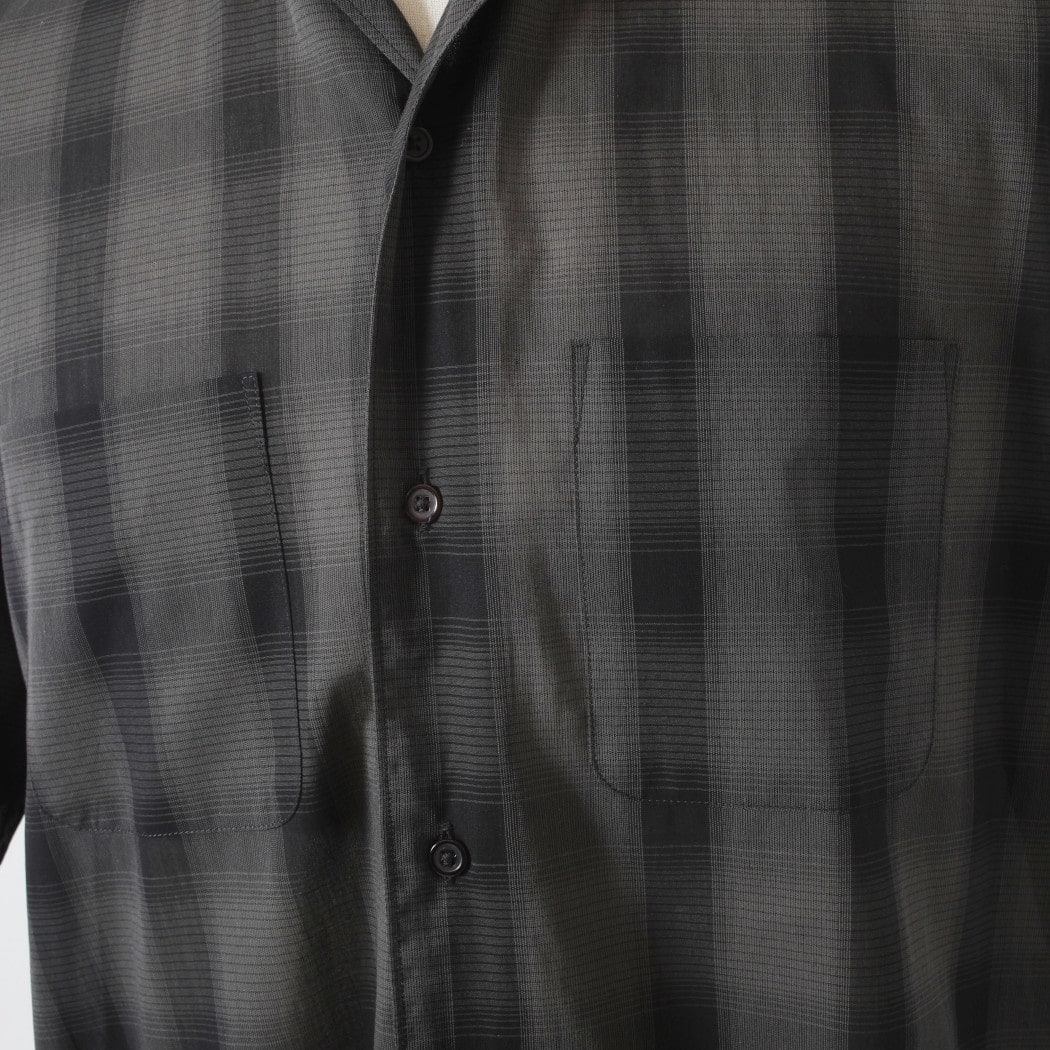 marka マーカ オーガニックコットン強撚 オンブレチェック チェッ