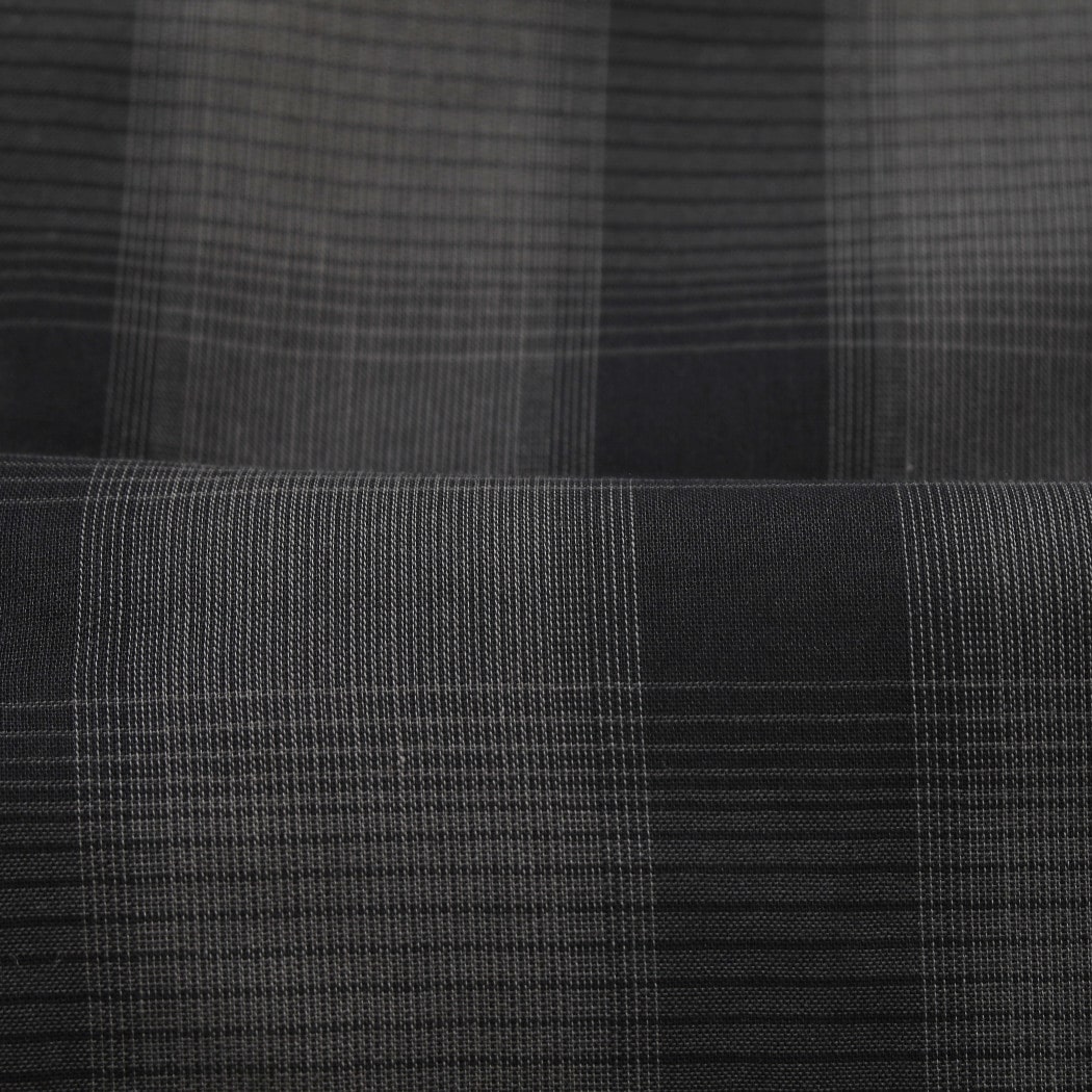 marka マーカ オーガニックコットン強撚 オンブレチェック チェッ