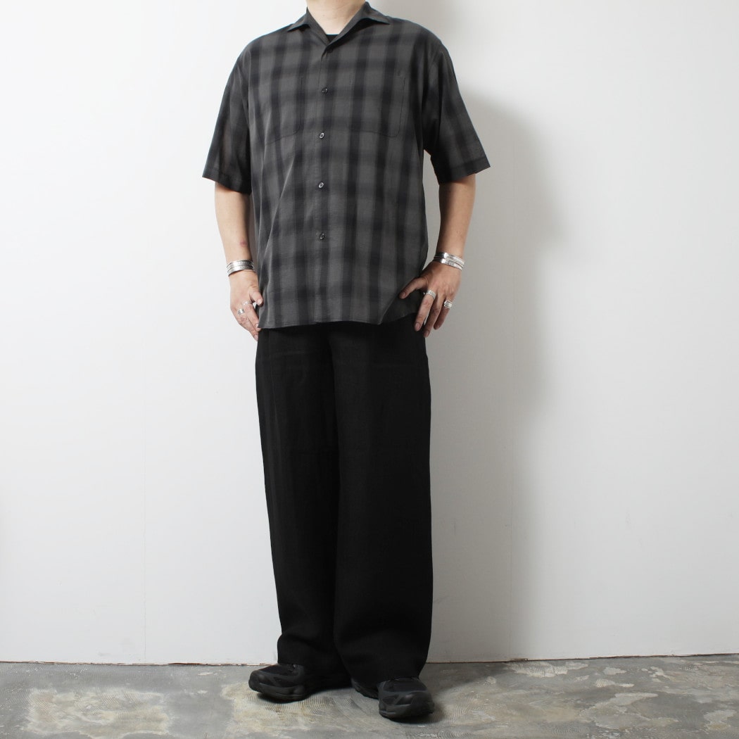 marka マーカ オーガニックコットン強撚 オンブレチェック