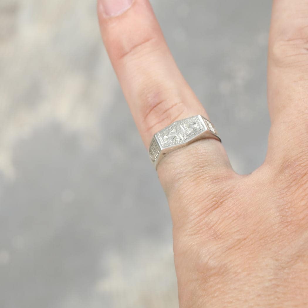 TOUAREG SILVER JEWELRY トゥアレグ シルバー ジュエリー レクタングル