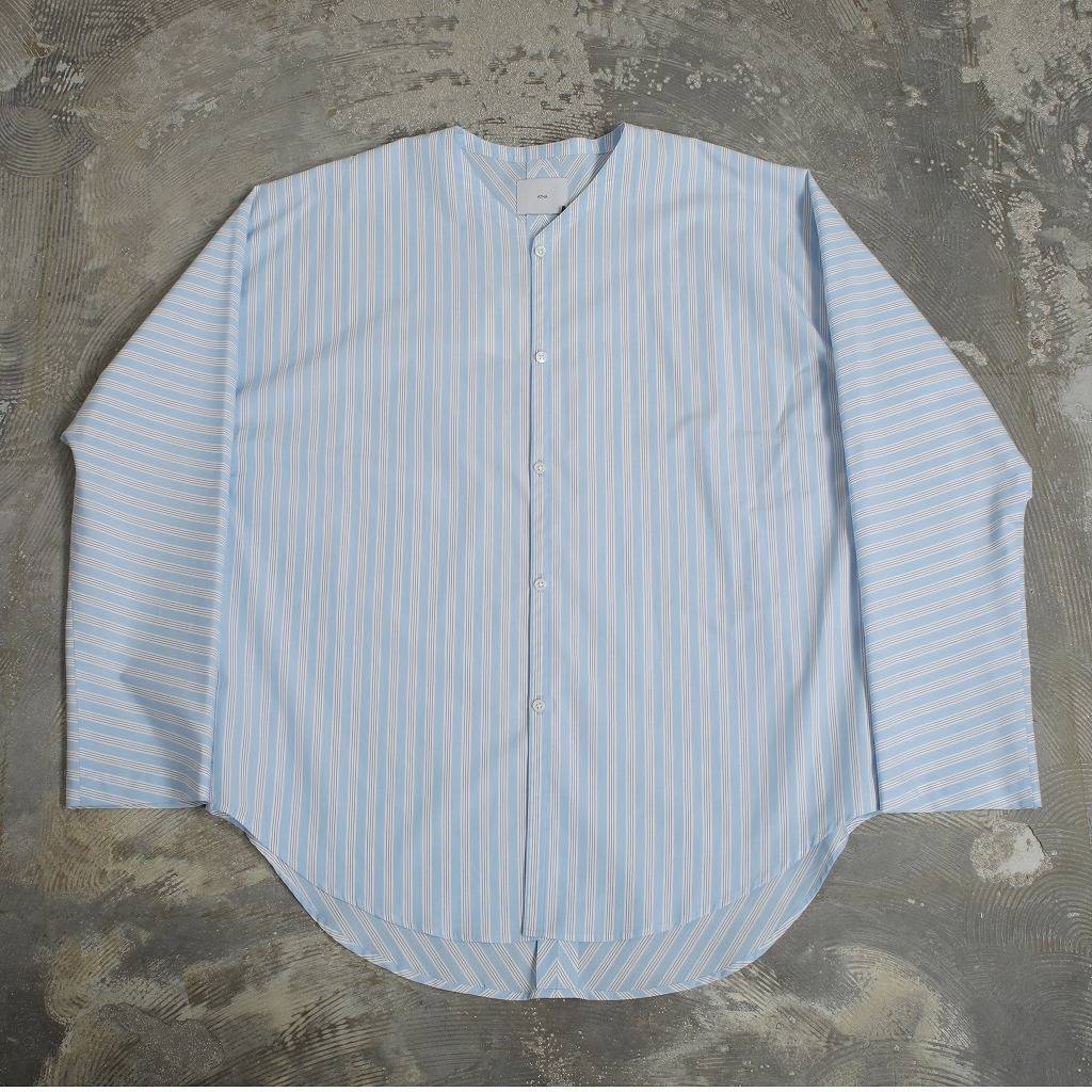 ATHA アタ ダボシャツ ブルーストライプ ユニセックス SUPERIOR PIMA STRIPE DABO SHIRT BLUE STRIPE