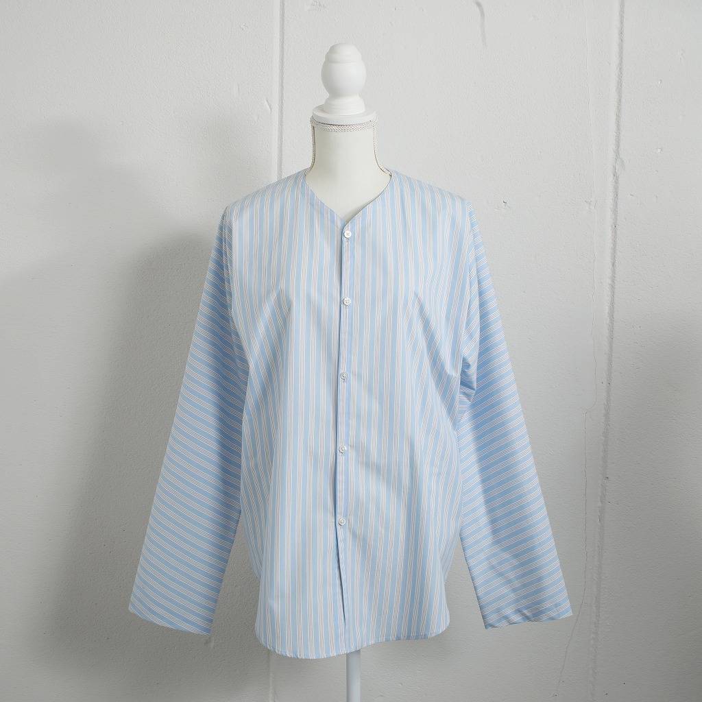 ATHA アタ ダボシャツ ブルーストライプ ユニセックス SUPERIOR PIMA STRIPE DABO SHIRT BLUE STRIPE