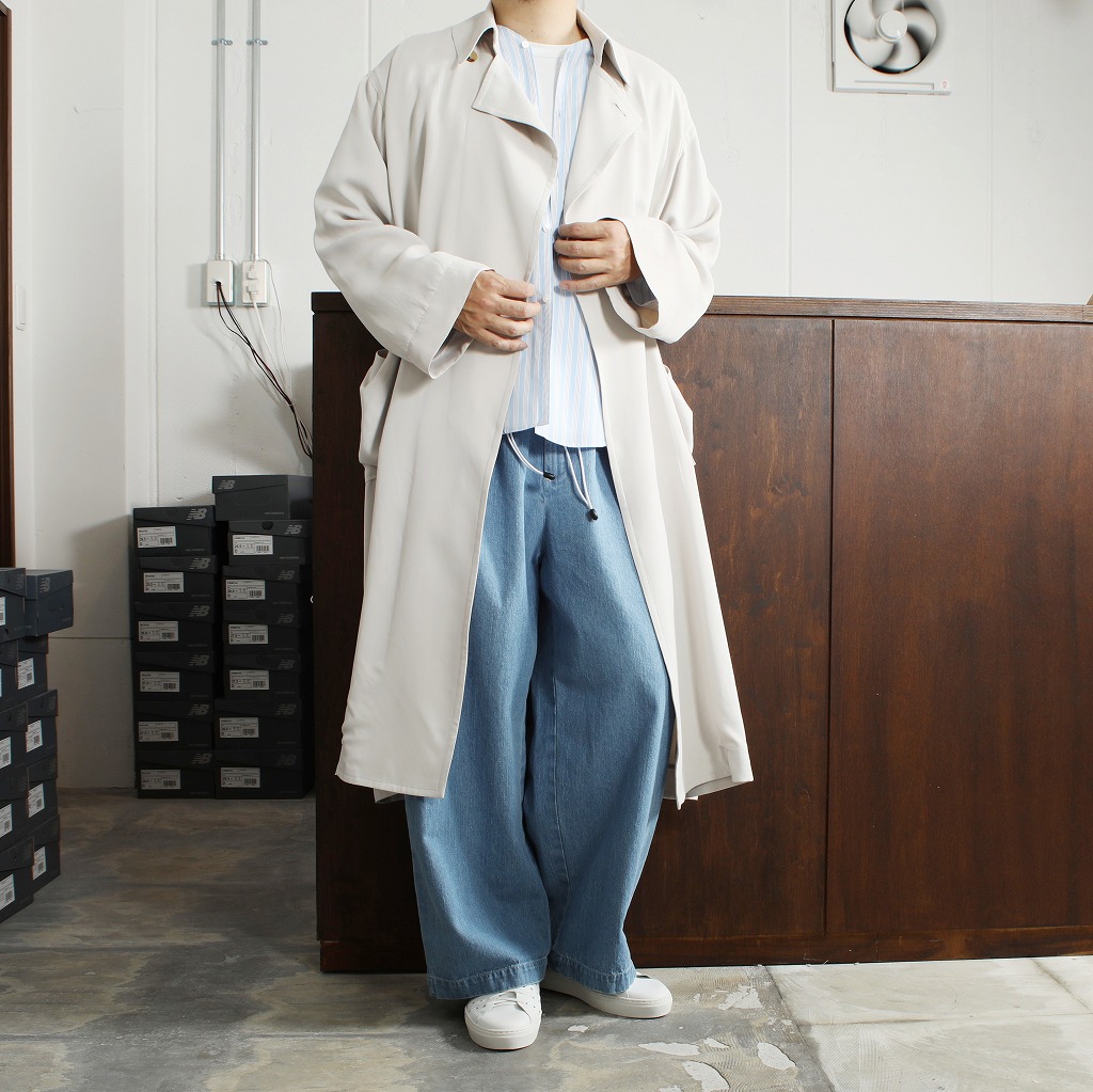 ATHA アタ ダボシャツ ブルーストライプ ユニセックス SUPERIOR PIMA STRIPE DABO SHIRT BLUE STRIPE