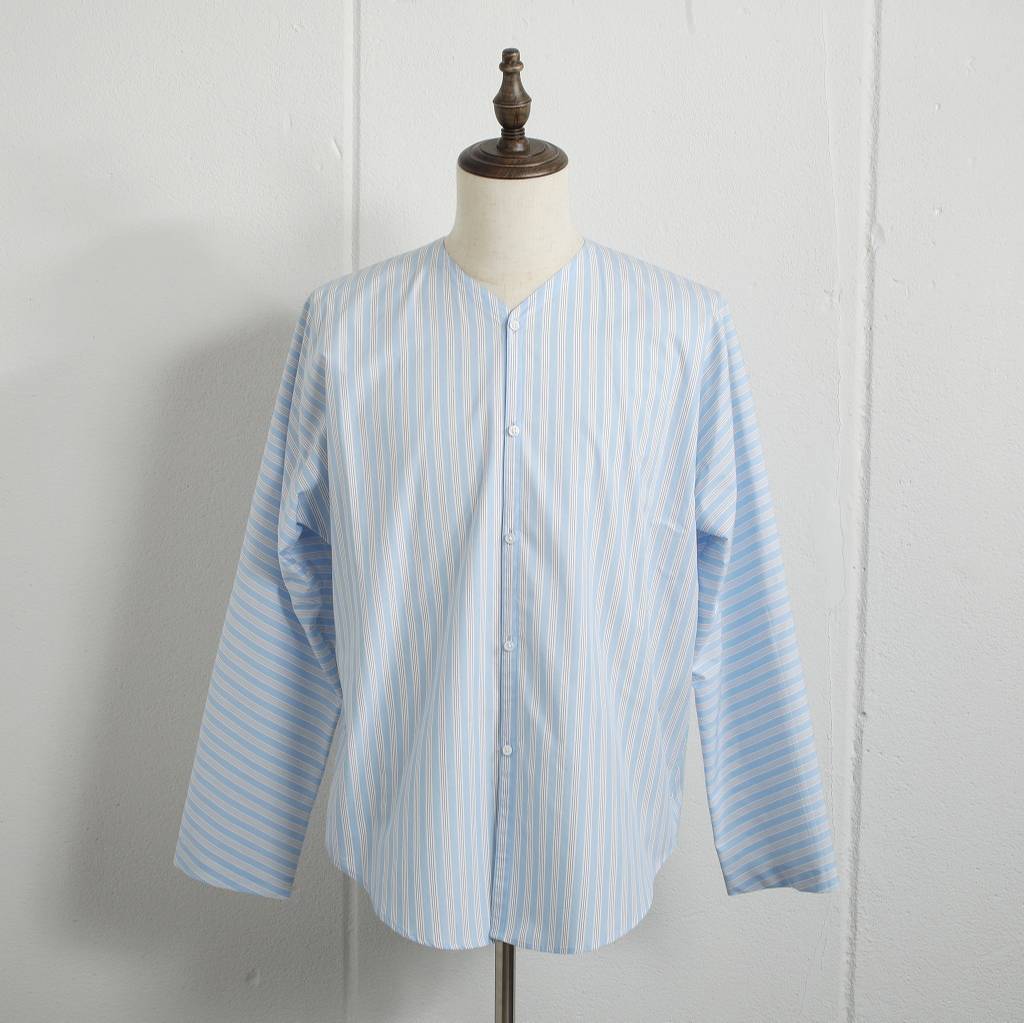 ATHA アタ ダボシャツ ブルーストライプ ユニセックス SUPERIOR PIMA STRIPE DABO SHIRT BLUE STRIPE