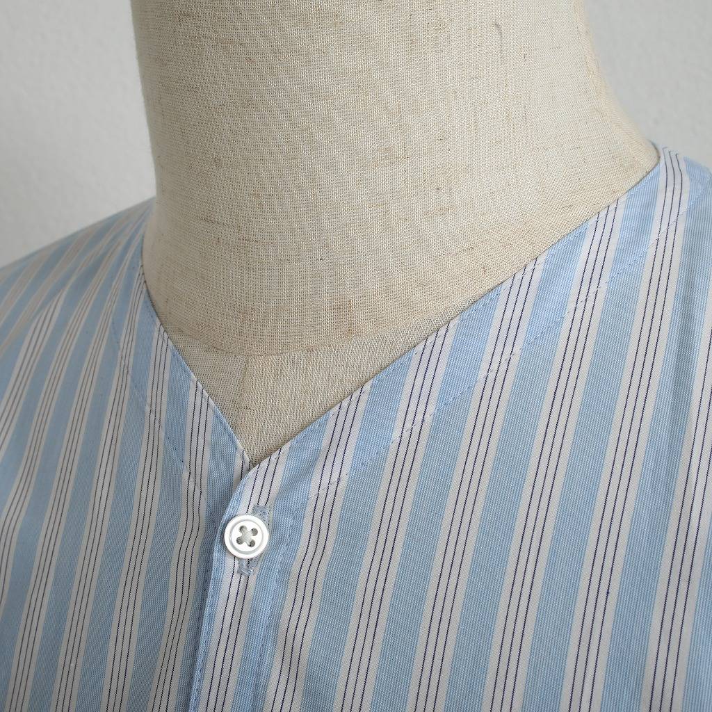 ATHA アタ ダボシャツ ブルーストライプ ユニセックス SUPERIOR PIMA STRIPE DABO SHIRT BLUE STRIPE