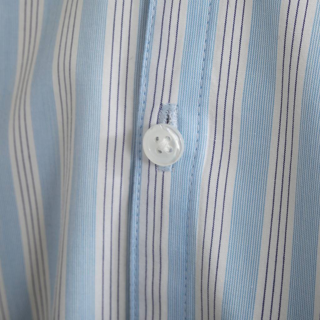 ATHA アタ ダボシャツ ブルーストライプ ユニセックス SUPERIOR PIMA STRIPE DABO SHIRT BLUE STRIPE