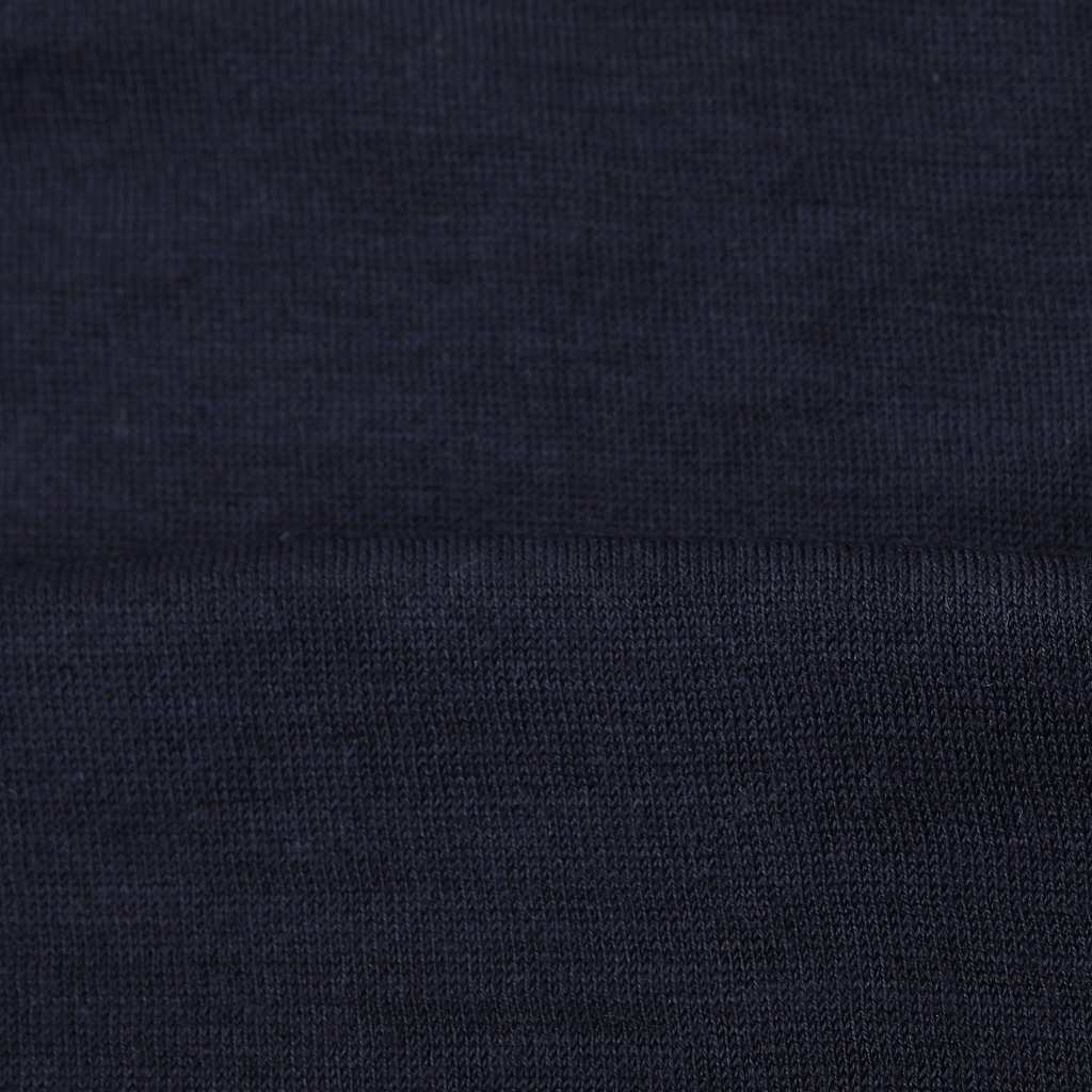 CAPERTICA カペルチカ ウールTシャツ Super120s ウオッシャブルウール オーバーサイズ ネイビー