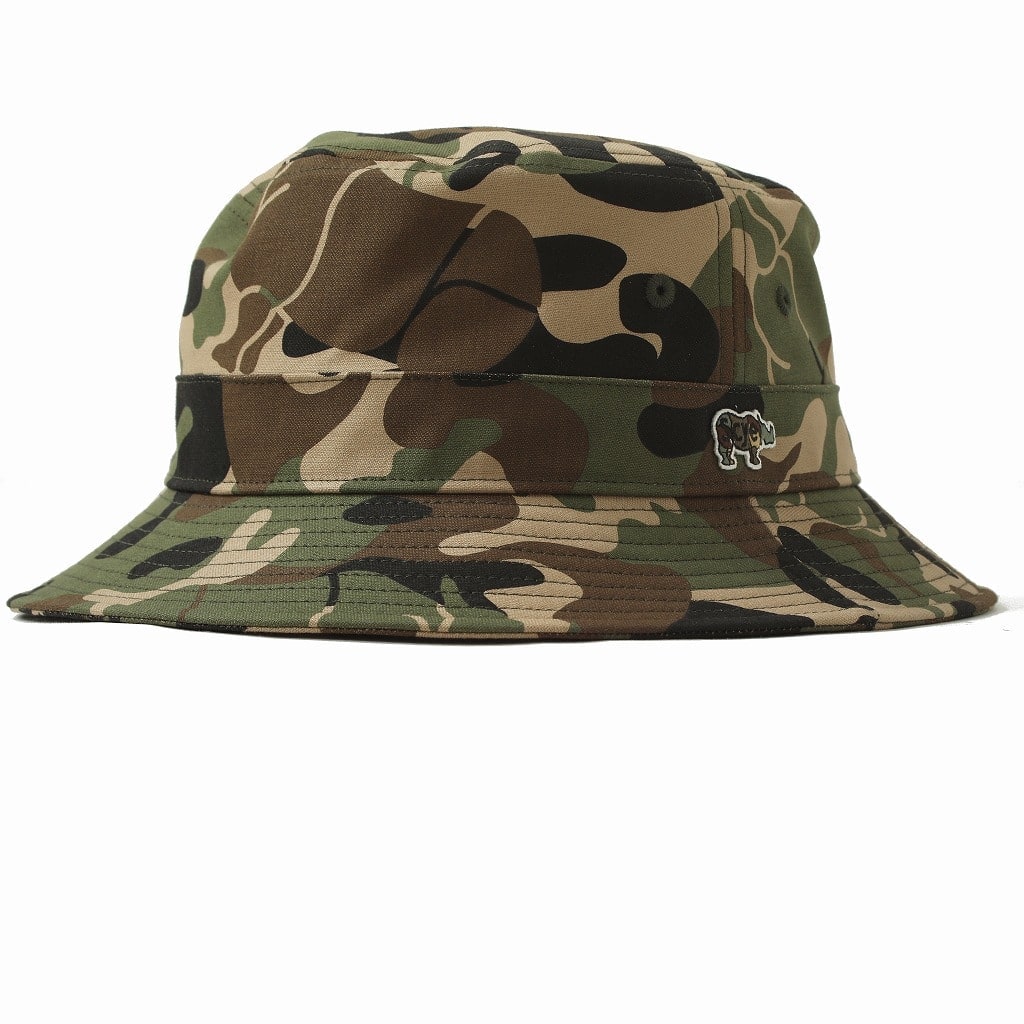 Scye/SCYE BASICS サイベーシックス バケットハット サイカモフラ柄プリント Rhino Camo Print Bucket Hat オリーブ