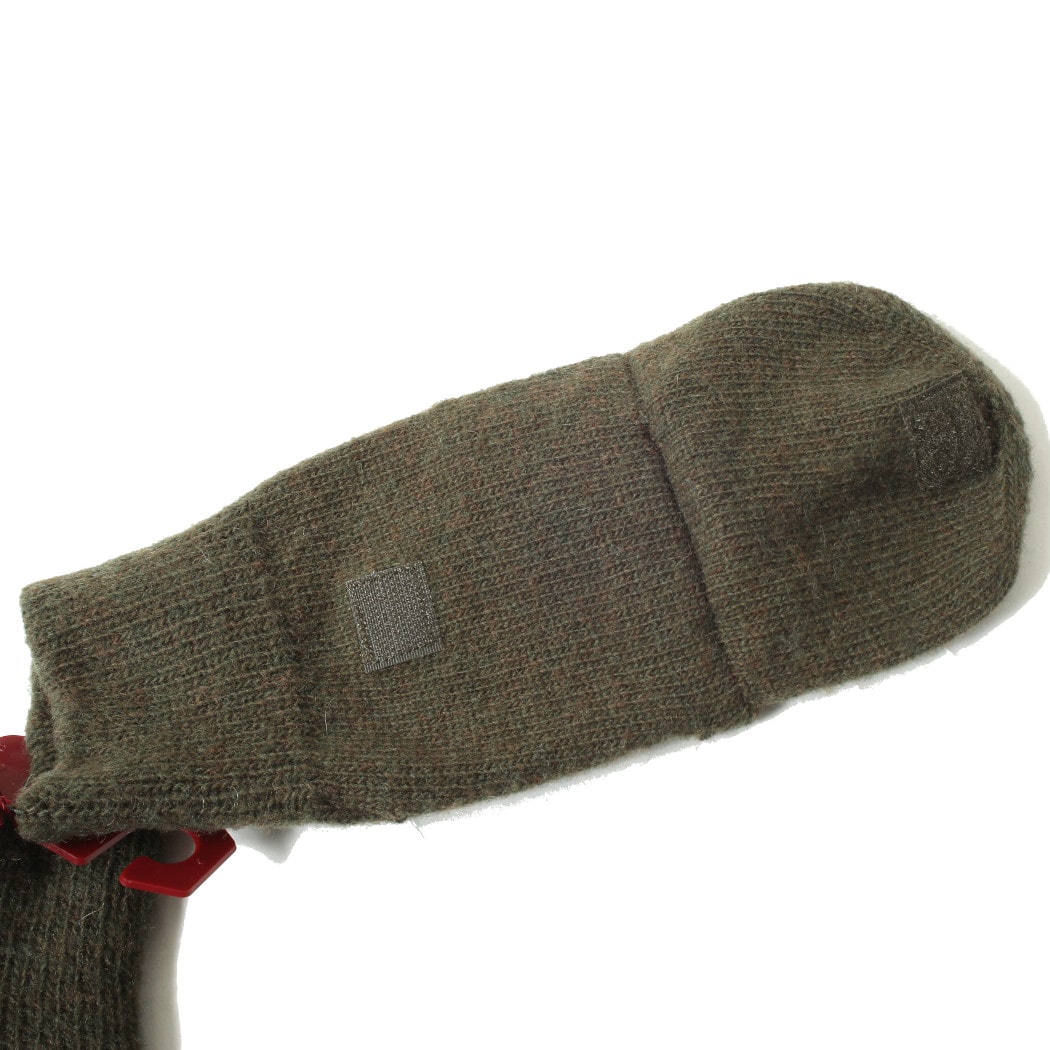 DENTS ウール ニット グローブ ミトンカバー オリーブ 37-0710