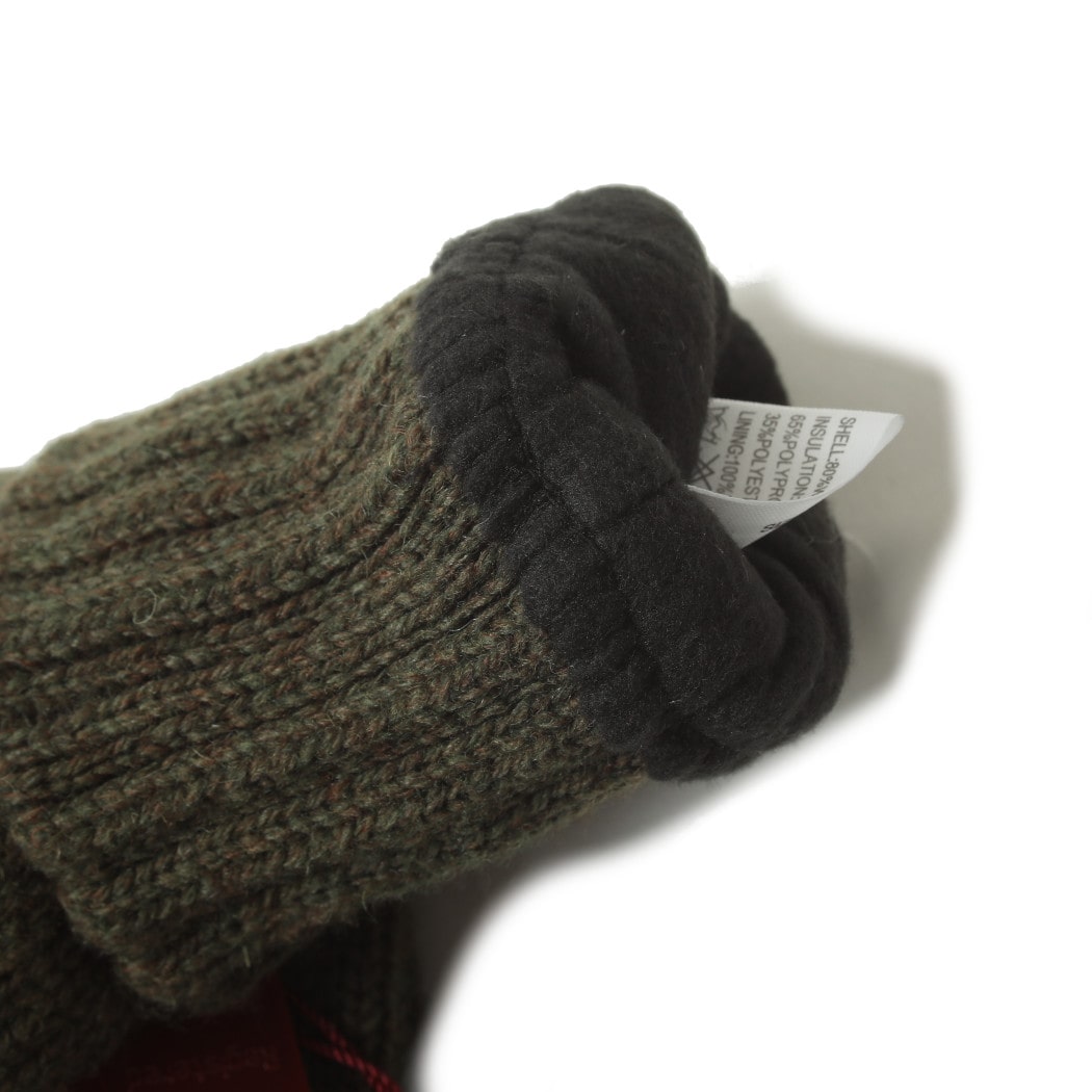 DENTS デンツ ニットグローブ3Ｍ シンサレート 高機能中綿 ウールナイロン オリーブ