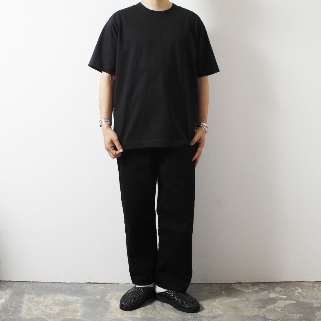 CAPERTICA カペルチカ Tシャツ ソフトツイスト スビンコットン ブラック