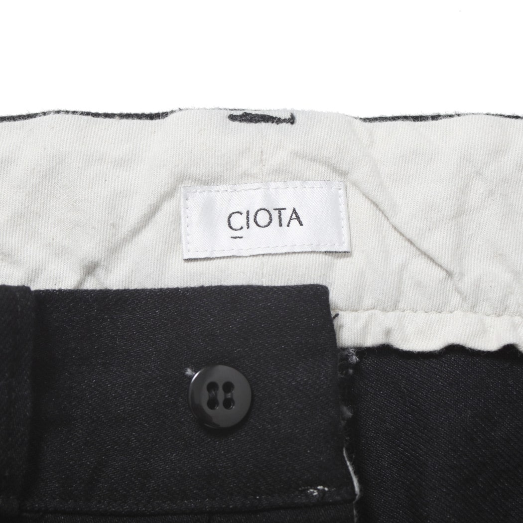 CIOTA シオタ 11.5ozデニムスラックス ブラック