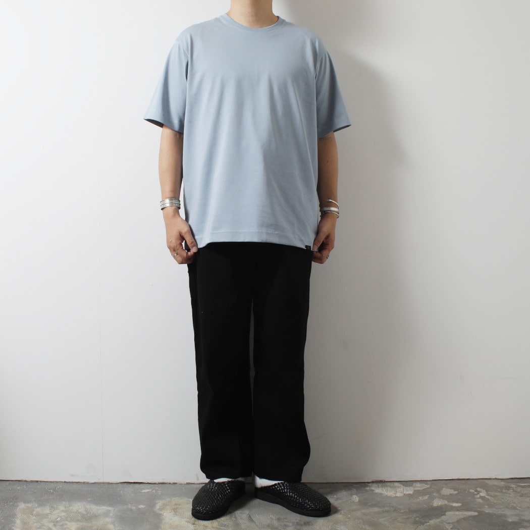 【10%OFF クーポン発行中！！】CAPERTICA カペルチカ Tシャツ ソフトツイスト スビンコットン サックス