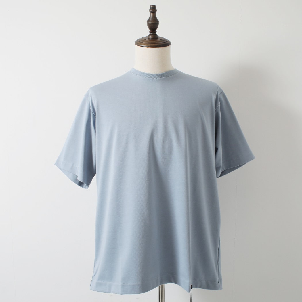 【10%OFF クーポン発行中！！】CAPERTICA カペルチカ Tシャツ ソフトツイスト スビンコットン サックス