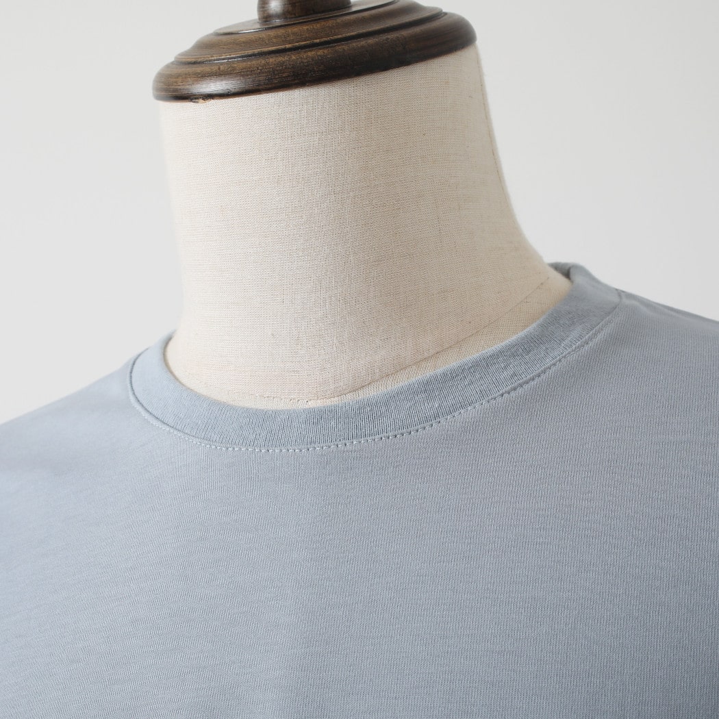 【10%OFF クーポン発行中！！】CAPERTICA カペルチカ Tシャツ ソフトツイスト スビンコットン サックス