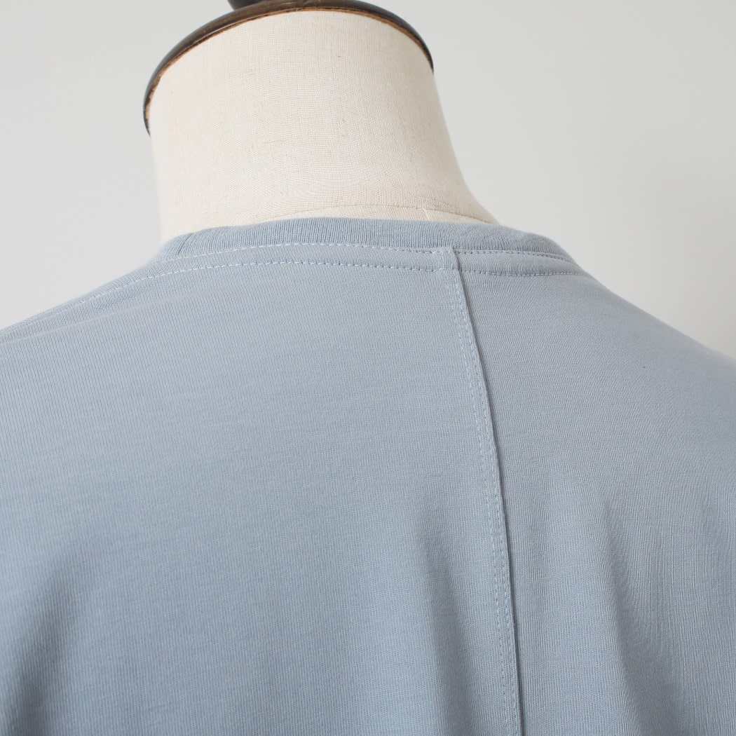 【10%OFF クーポン発行中！！】CAPERTICA カペルチカ Tシャツ ソフトツイスト スビンコットン サックス