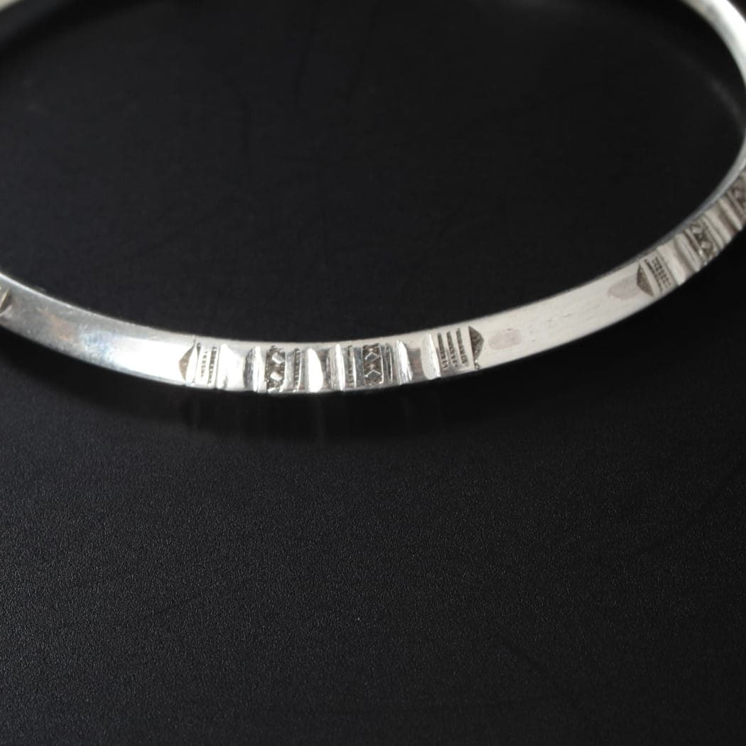 TOUAREG SILVER JEWELRY トゥアレグ シルバー ジュエリー POURE SILVER BANGLE シルバーバングル 1 シルバー