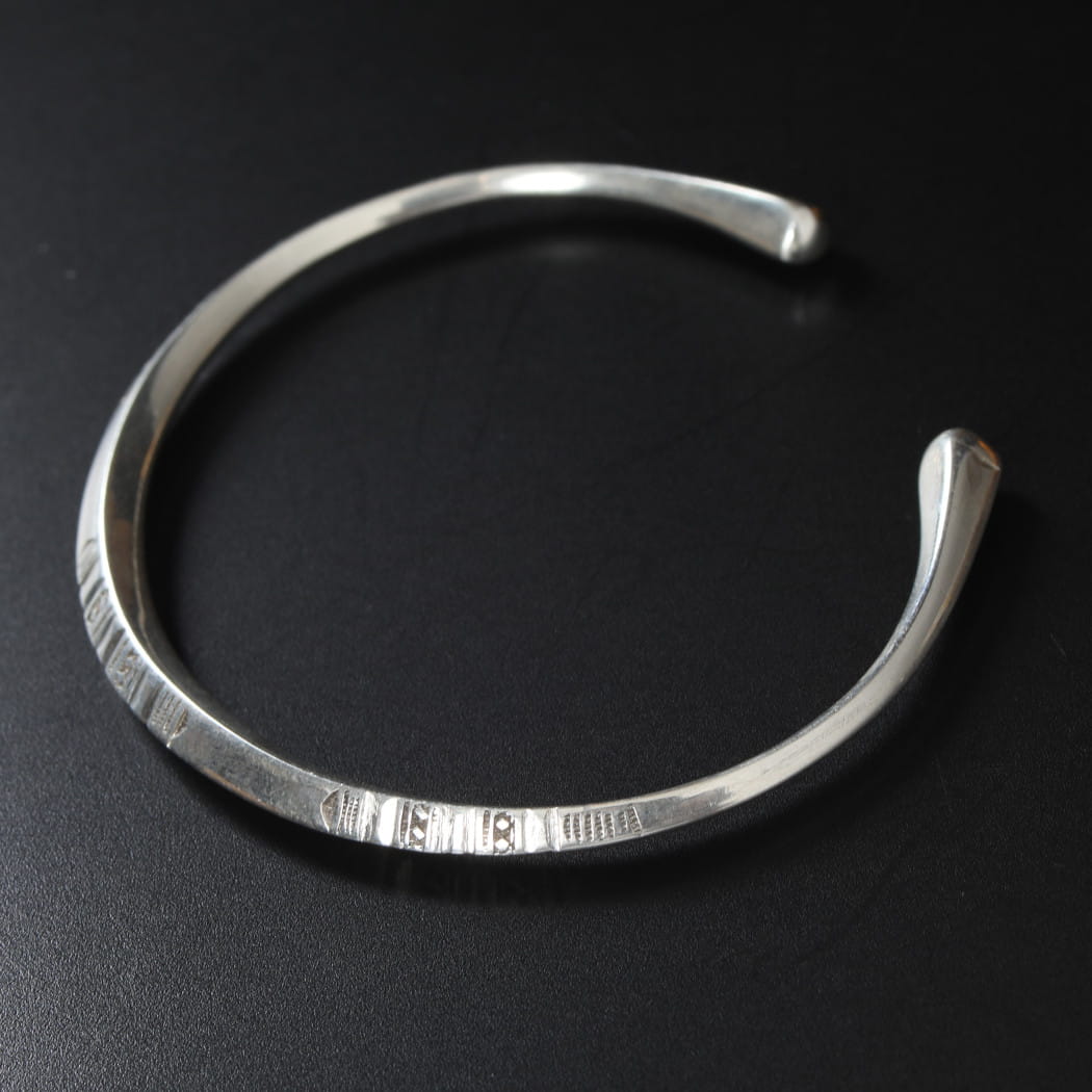 TOUAREG SILVER JEWELRY トゥアレグ シルバー ジュエリー POURE SILVER BANGLE シルバーバングル 1 シルバー
