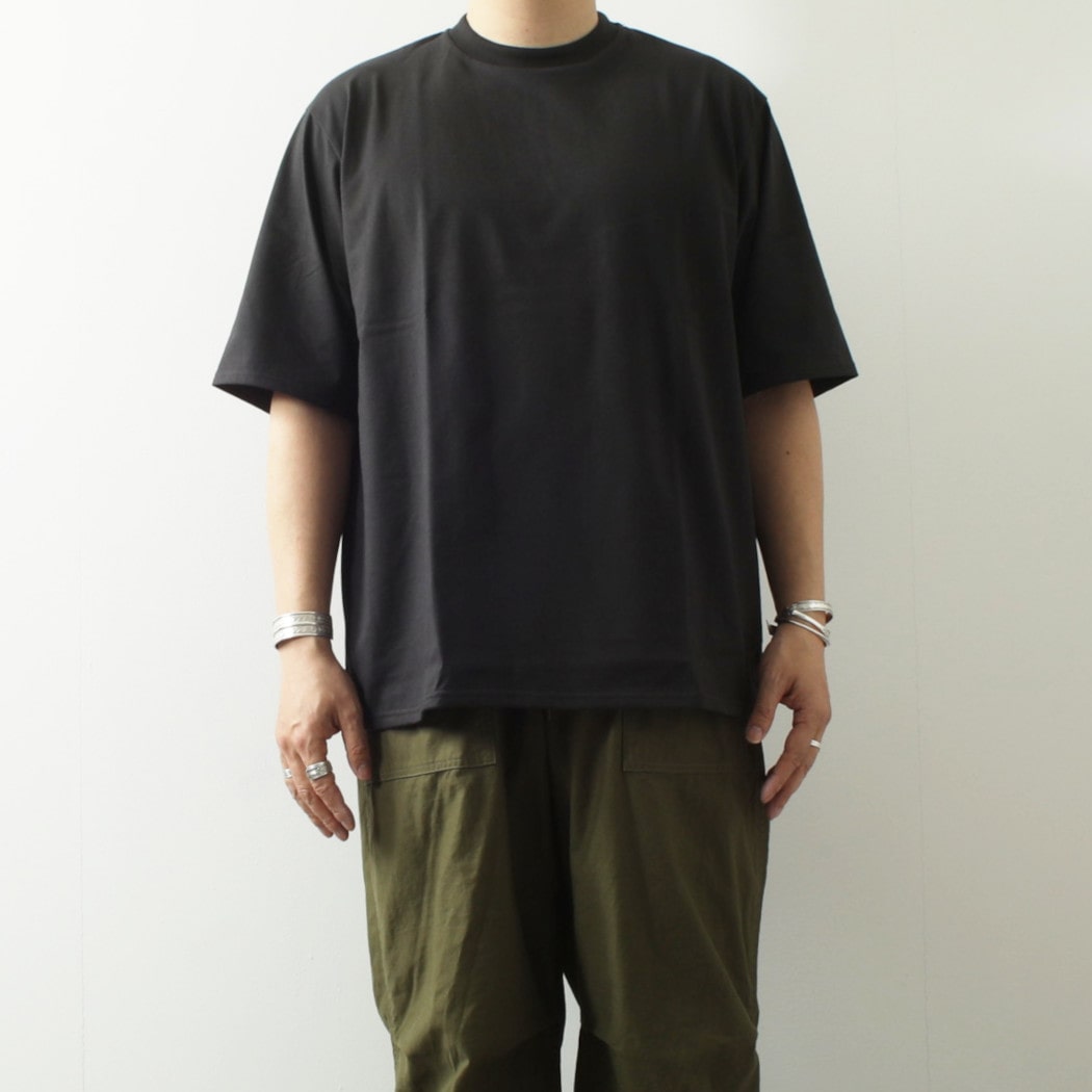 marka マーカ CREW NECK TEE CHACOAL オーガニック コットン 26G 天竺 クルーネック Tシャツ チャコール