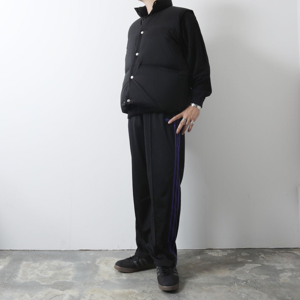 marka マーカ リサイクルナイロンミニリップ パッカブル ダウンベスト ブラック DOWN VEST M24C19BL01A BLACK