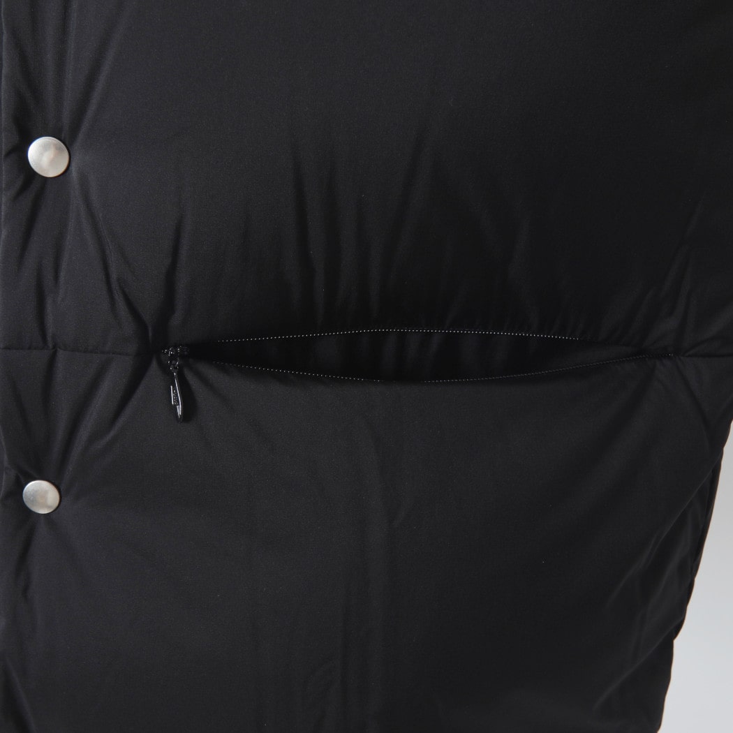 marka マーカ リサイクルナイロンミニリップ パッカブル ダウンベスト ブラック DOWN VEST M24C19BL01A BLACK