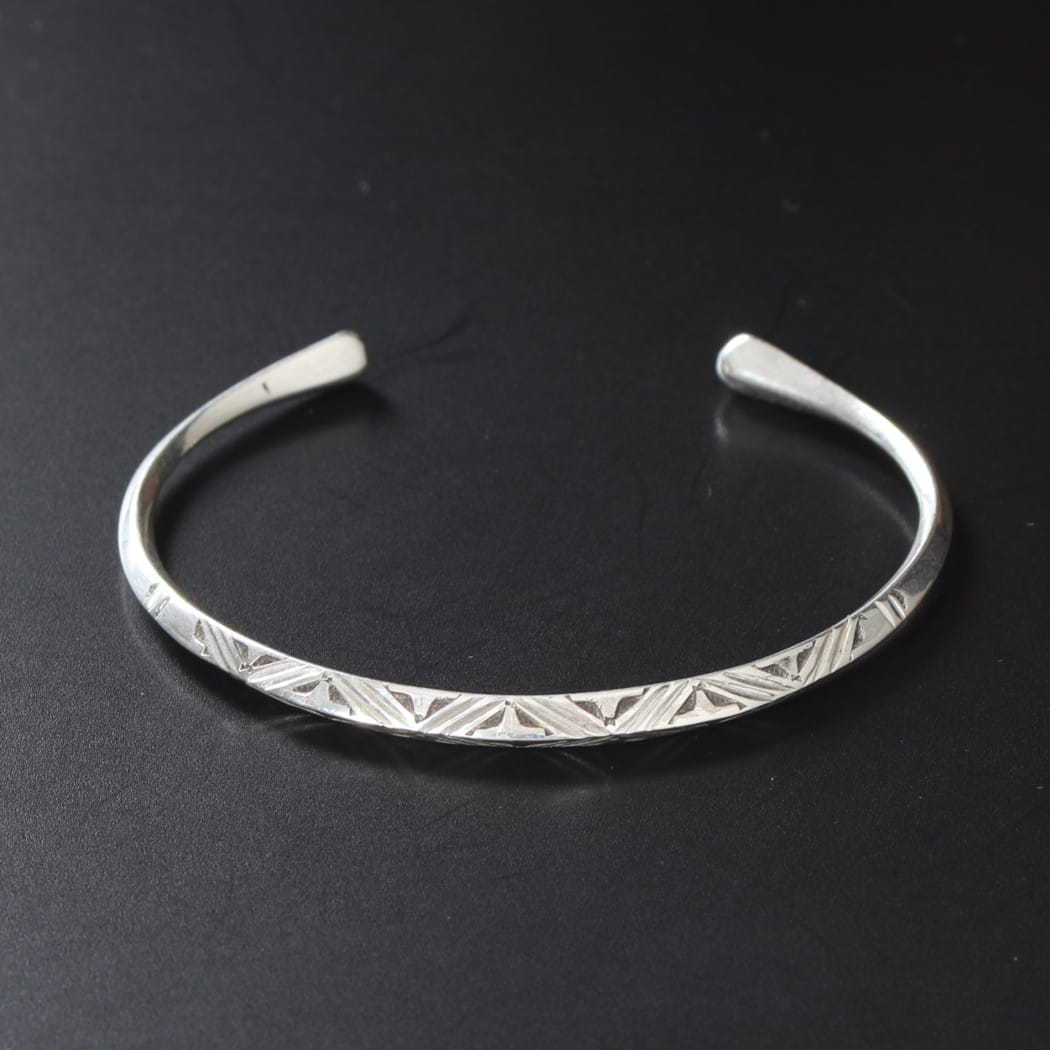 TOUAREG SILVER JEWELRY トゥアレグ シルバー ジュエリー POURE SILVER BANGLE シルバーバングル 2 シルバー