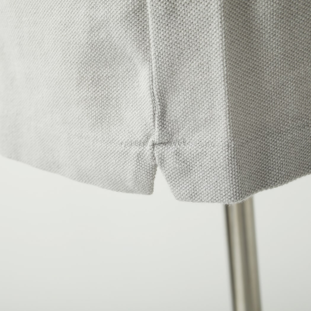 サイベーシックス SCYE BASICS 鹿の子 ポロシャツ ウオッシュド Cotton Pique Polo Shirt ライトグレー