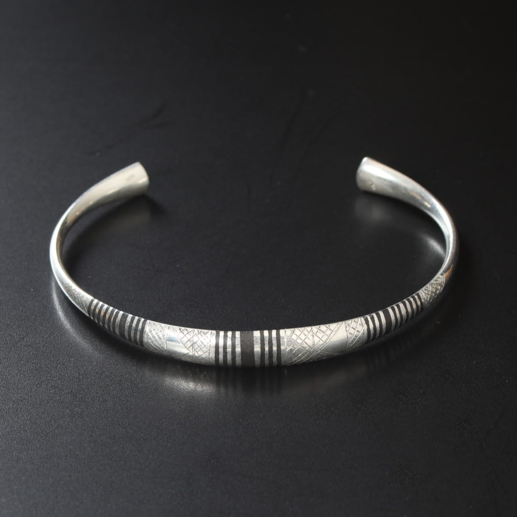 TOUAREG SILVER JEWELRY トゥアレグ シルバー ジュエリー POURE SILVER BANGLE シルバーバングル 4 シルバー