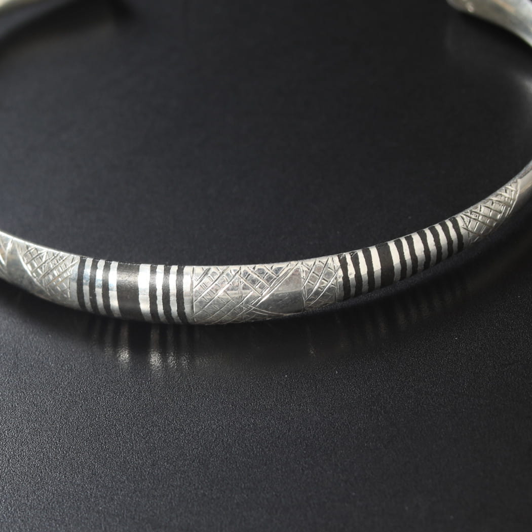 TOUAREG SILVER JEWELRY トゥアレグ シルバー ジュエリー POURE SILVER BANGLE シルバーバングル 4 シルバー