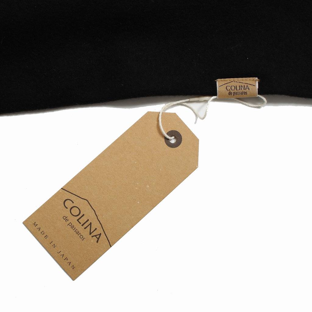 COLINA de passaros コリーナ タック スウェット Super 140s Washable Wool Tuck Sweat ブラック
