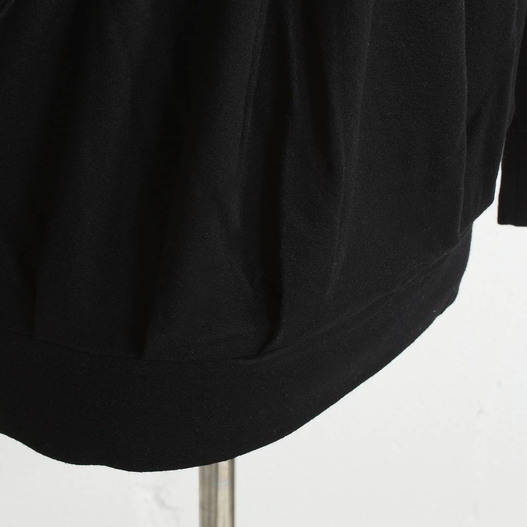COLINA de passaros コリーナ タック スウェット Super 140s Washable Wool Tuck Sweat ブラック