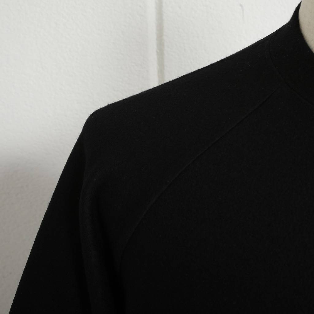 COLINA de passaros コリーナ タック スウェット Super 140s Washable Wool Tuck Sweat ブラック