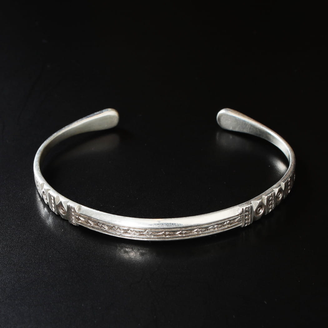 TOUAREG SILVER JEWELRY トゥアレグ シルバー ジュエリー POURE SILVER BANGLE シルバーバングル 5 シルバー