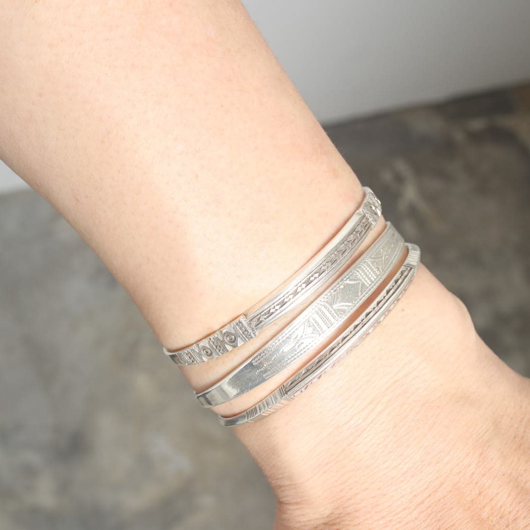 TOUAREG SILVER JEWELRY トゥアレグ シルバー ジュエリー POURE SILVER BANGLE シルバーバングル 5 シルバー
