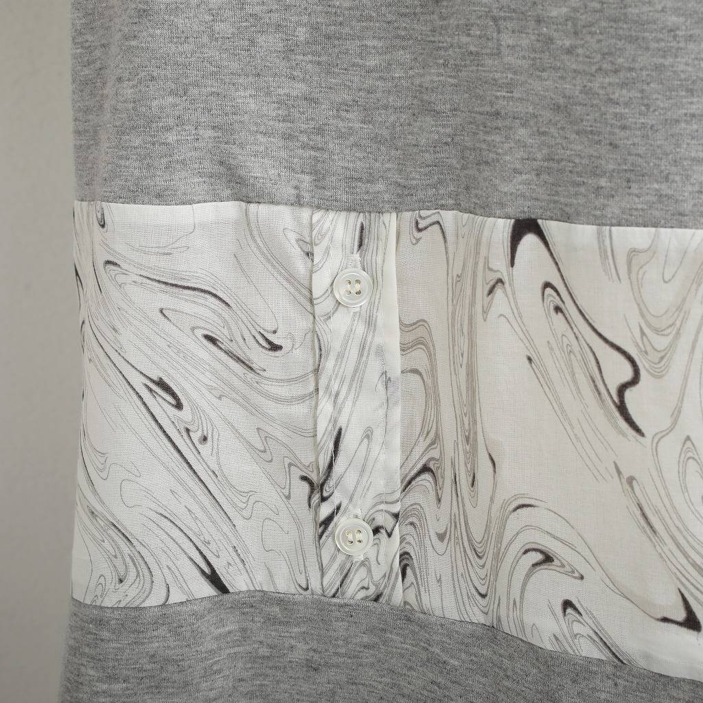 Casely Hayford ケイスリー ヘイフォード  切り返しTシャツ TONY HAWK グレー