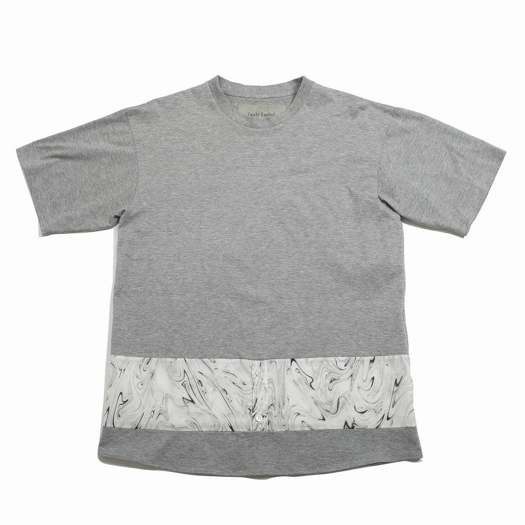 Casely Hayford ケイスリー ヘイフォード  切り返しTシャツ TONY HAWK グレー