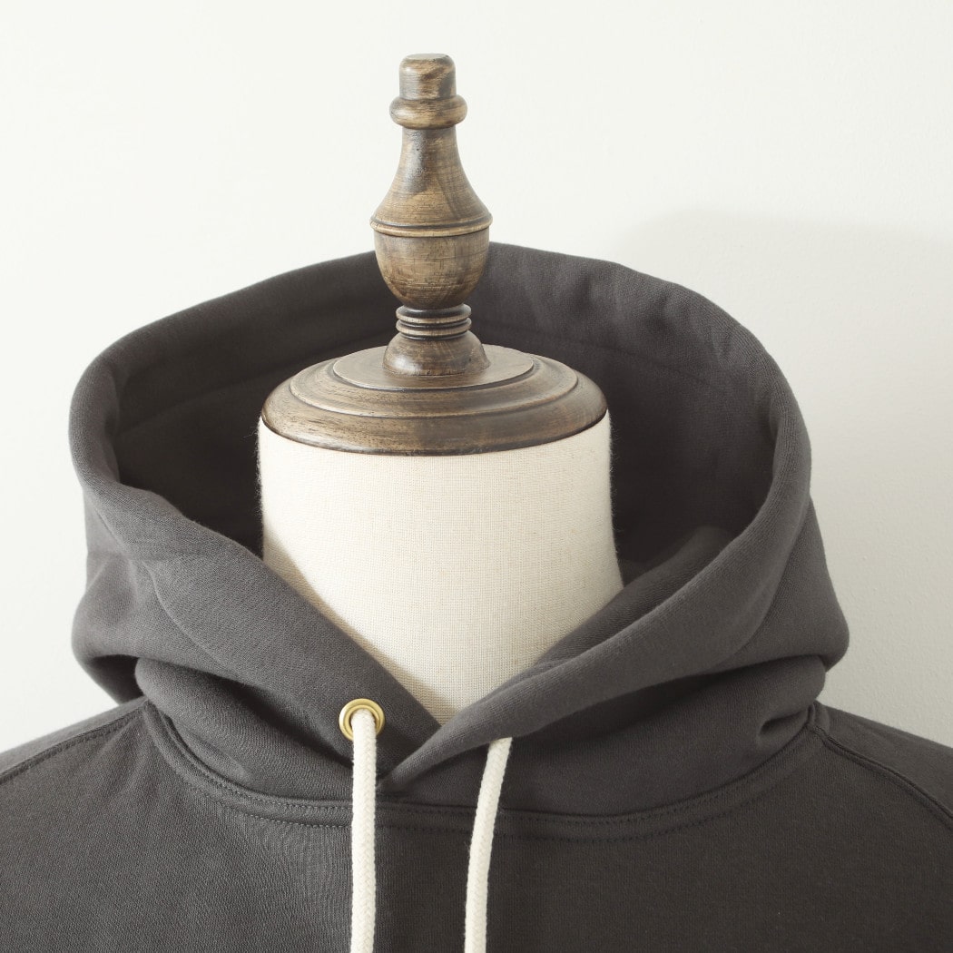 Gymphlex ジムフレックス 長袖 スウェット パーカー プルオーバー AIR LIGHT FLEECY チャコールグレー