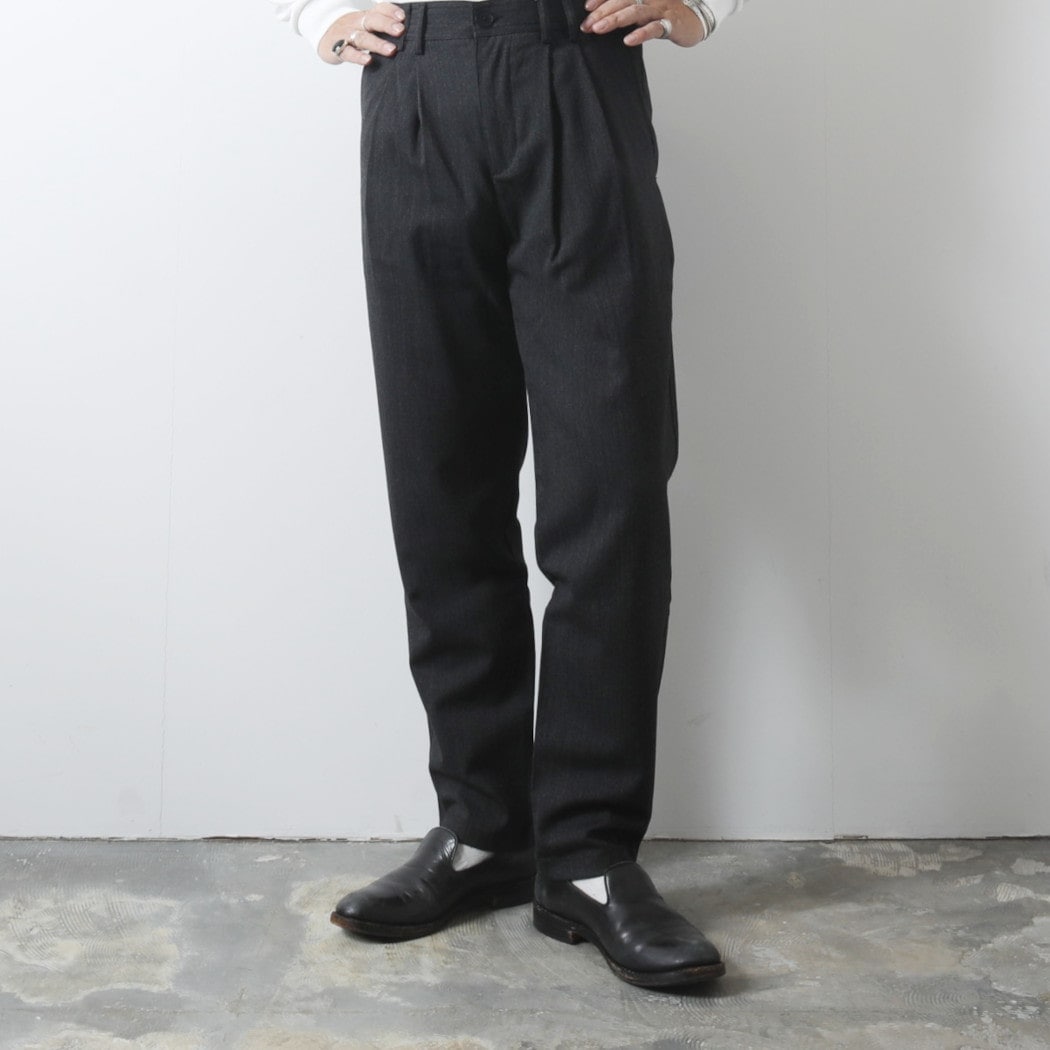 WAXLONDON ワックスロンドン RALEIGHT TROUSER CHEVRON ラレート ラウザーズ シェブロン ダークグレー WAXW00711 DARK GRAY