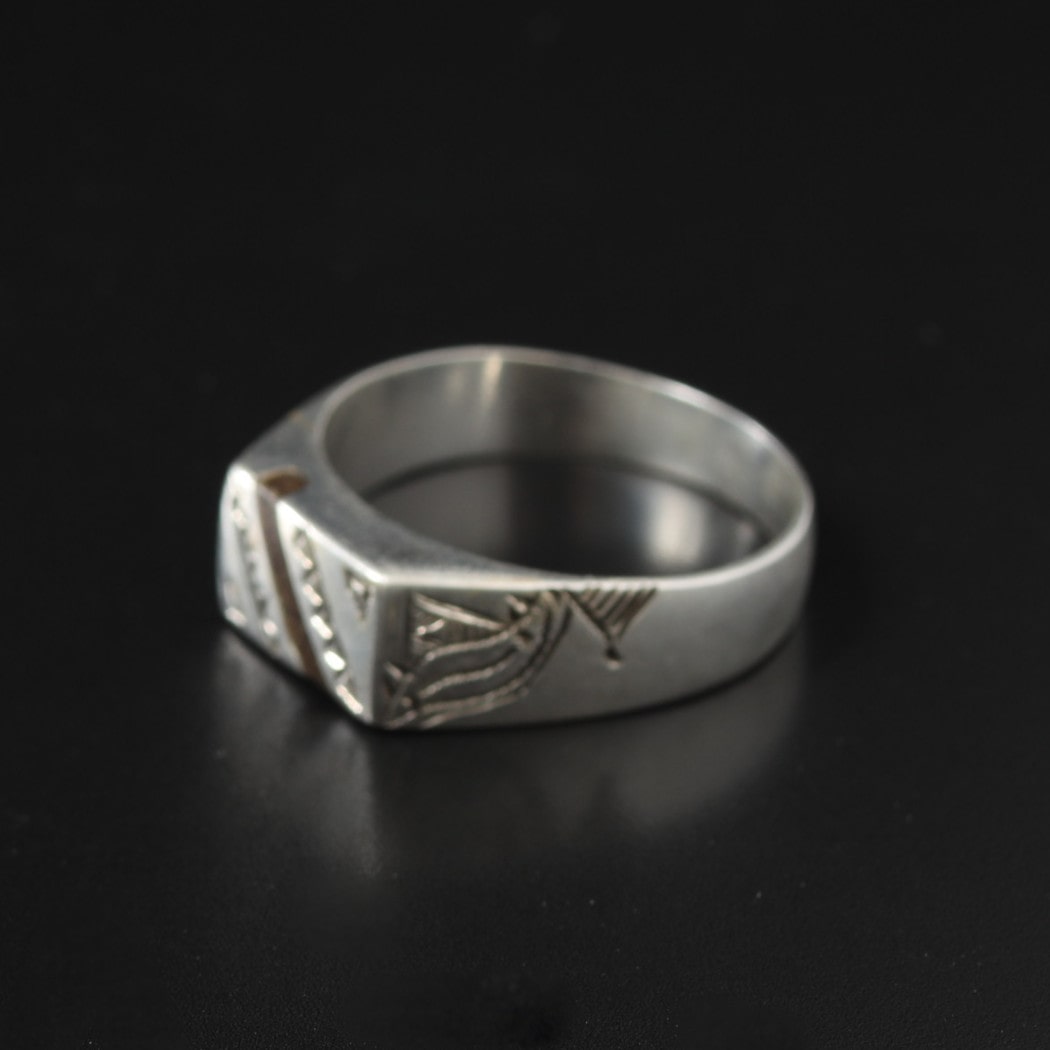 TOUAREG SILVER JEWELRY トゥアレグ シルバー ジュエリー シルバーリング ebony2 シルバー 25号