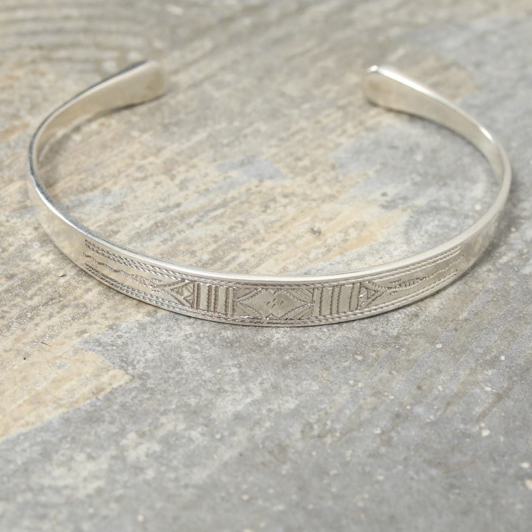 TOUAREG SILVER JEWELRY トゥアレグ シルバー ジュエリー POURE SILVER BANGLE シルバーバングル 6 シルバー