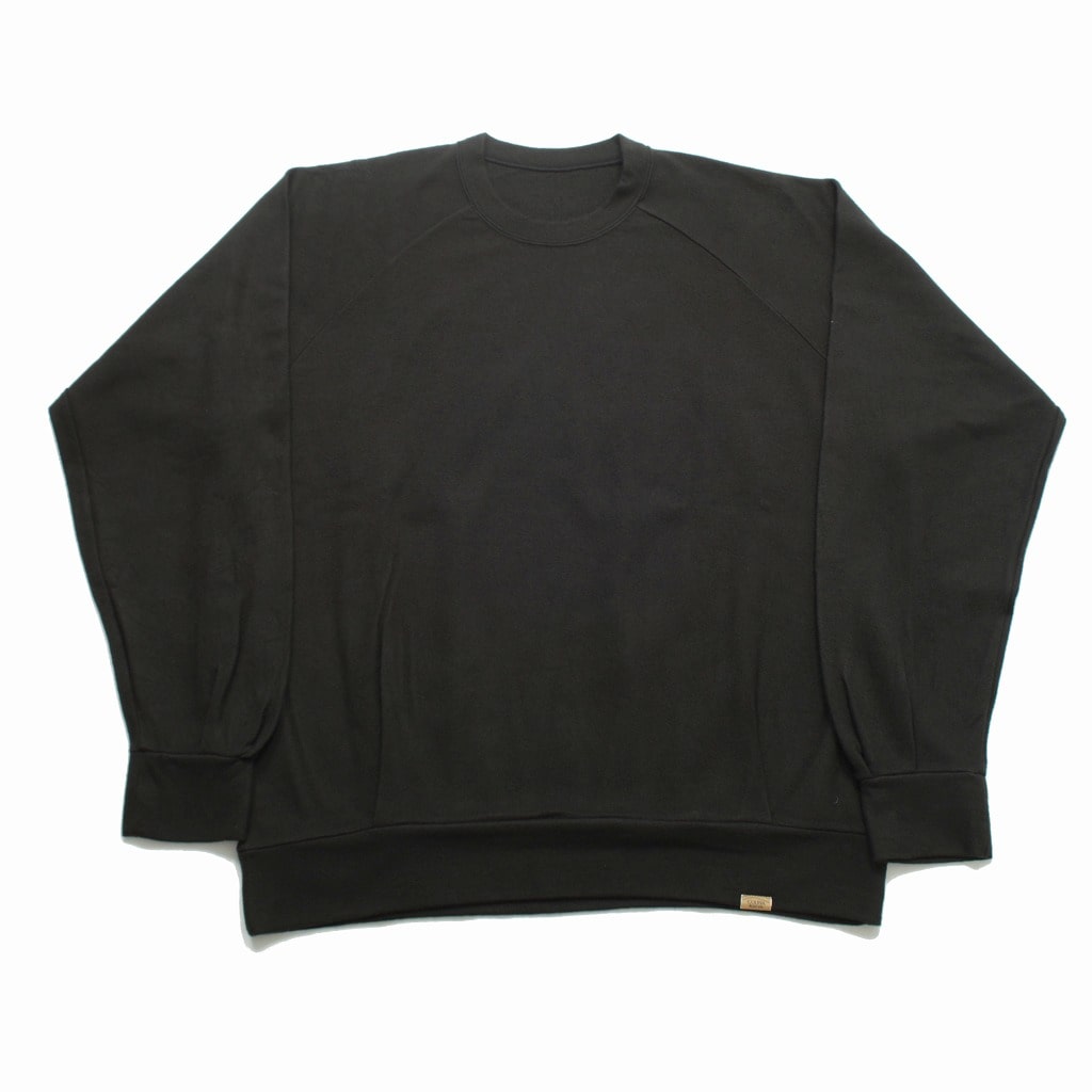 COLINA de passaros コリーナ タック スウェット Super 140s Washable Wool Tuck Sweat エボニー