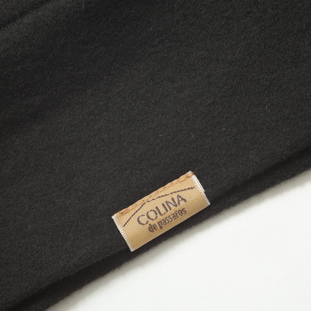 COLINA de passaros コリーナ タック スウェット Super 140s Washable Wool Tuck Sweat エボニー