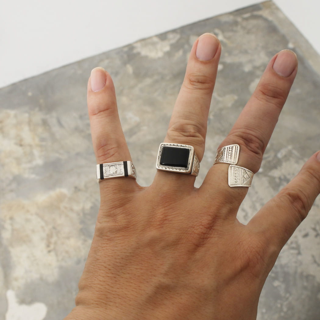TOUAREG SILVER JEWELRY トゥアレグ シルバー ジュエリー オニキス