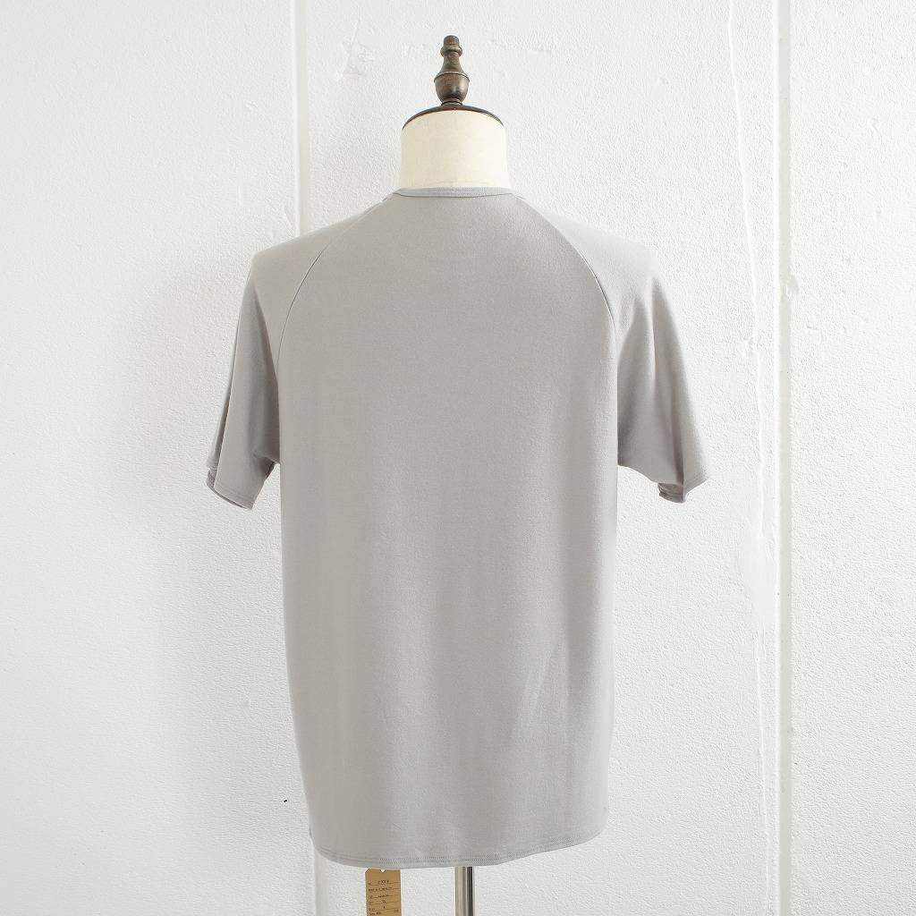COLINA de passaros コリーナ Ｔシャツ スーパー140S ウール スピリットラグラン グレー