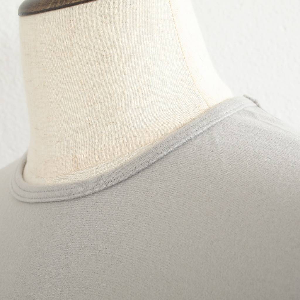 COLINA de passaros コリーナ Ｔシャツ スーパー140S ウール スピリットラグラン グレー