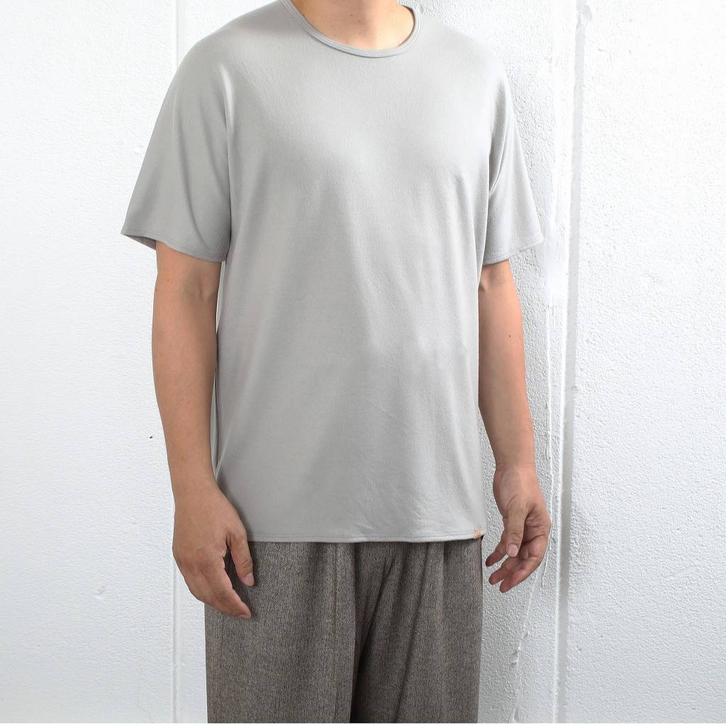 COLINA de passaros コリーナ Ｔシャツ スーパー140S ウール スピリットラグラン グレー