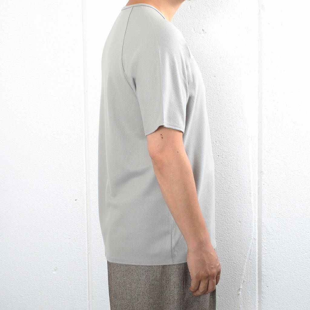 COLINA de passaros コリーナ Ｔシャツ スーパー140S ウール スピリットラグラン グレー