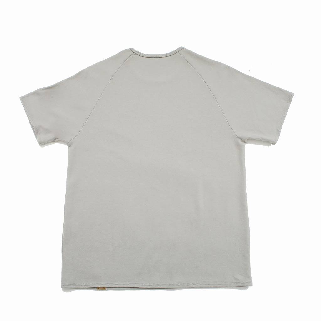 COLINA de passaros コリーナ Ｔシャツ スーパー140S ウール スピリットラグラン グレー