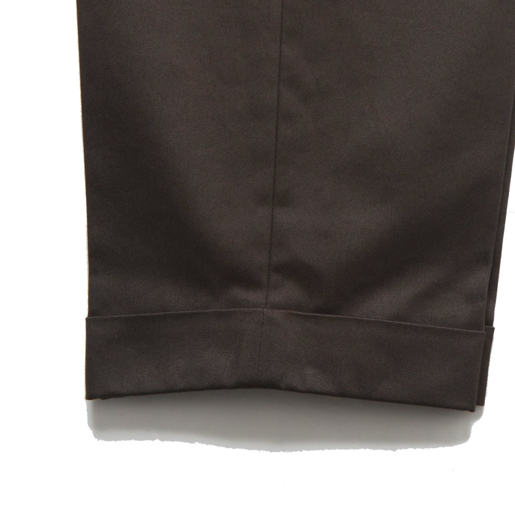 SCYE BASICS サイ ベーシックス サンホアキン綿 2プリーツ テーパードパンツ San Joaquin Chino Pleated Tapered ブラウン