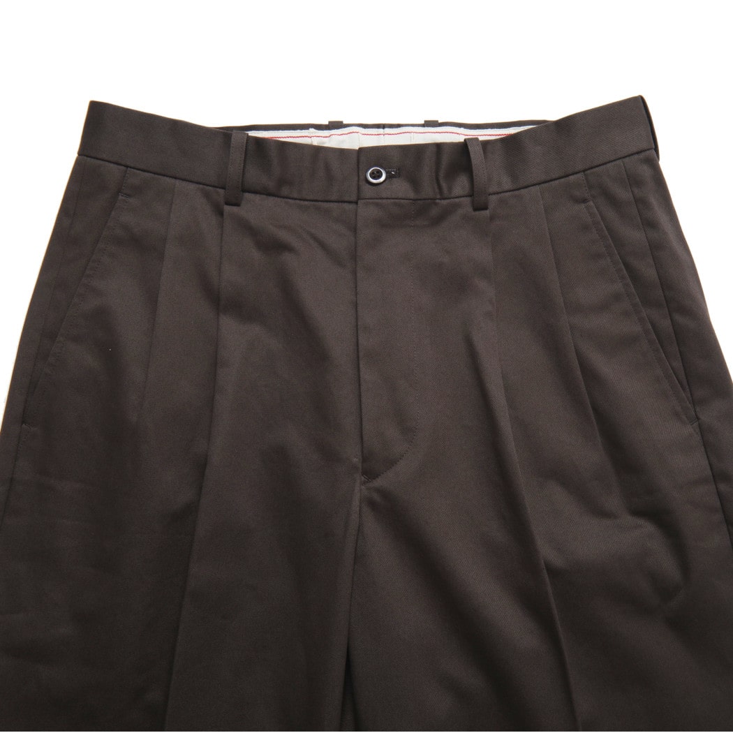 SCYE BASICS サイ ベーシックス サンホアキン綿 2プリーツ テーパード